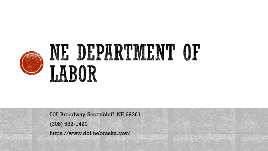 ne department of labor