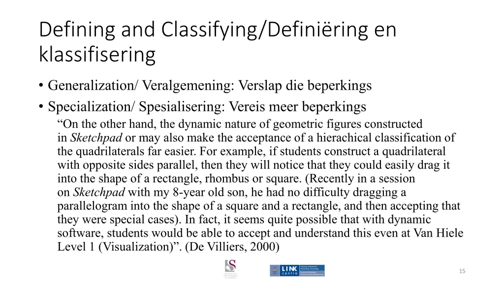 defining and classifying defini ring 1