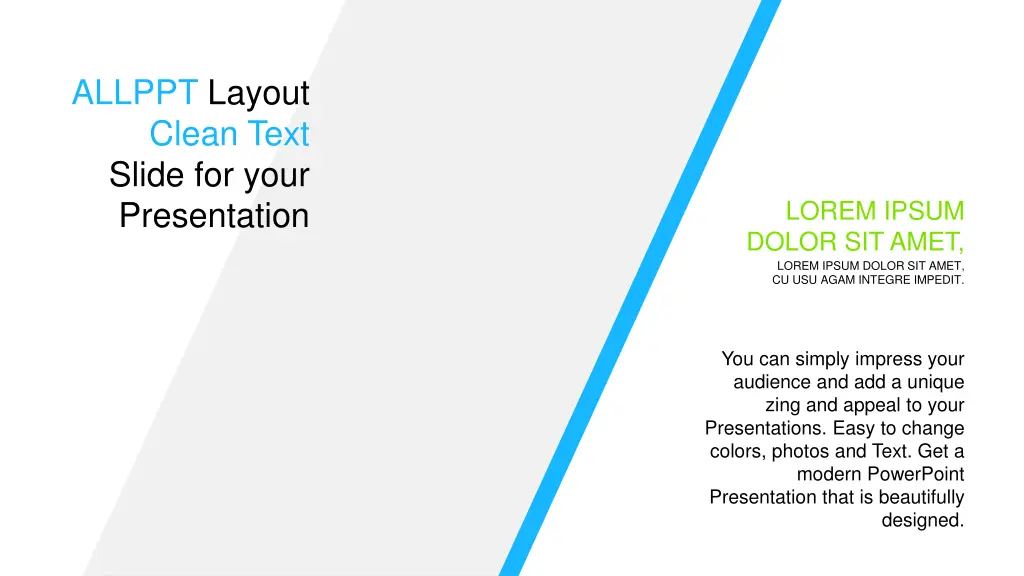 allppt layout clean text slide for your 1