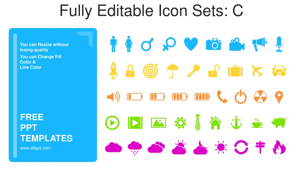 fully editable icon sets c