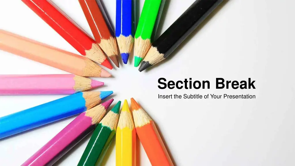 section break insert the subtitle of your