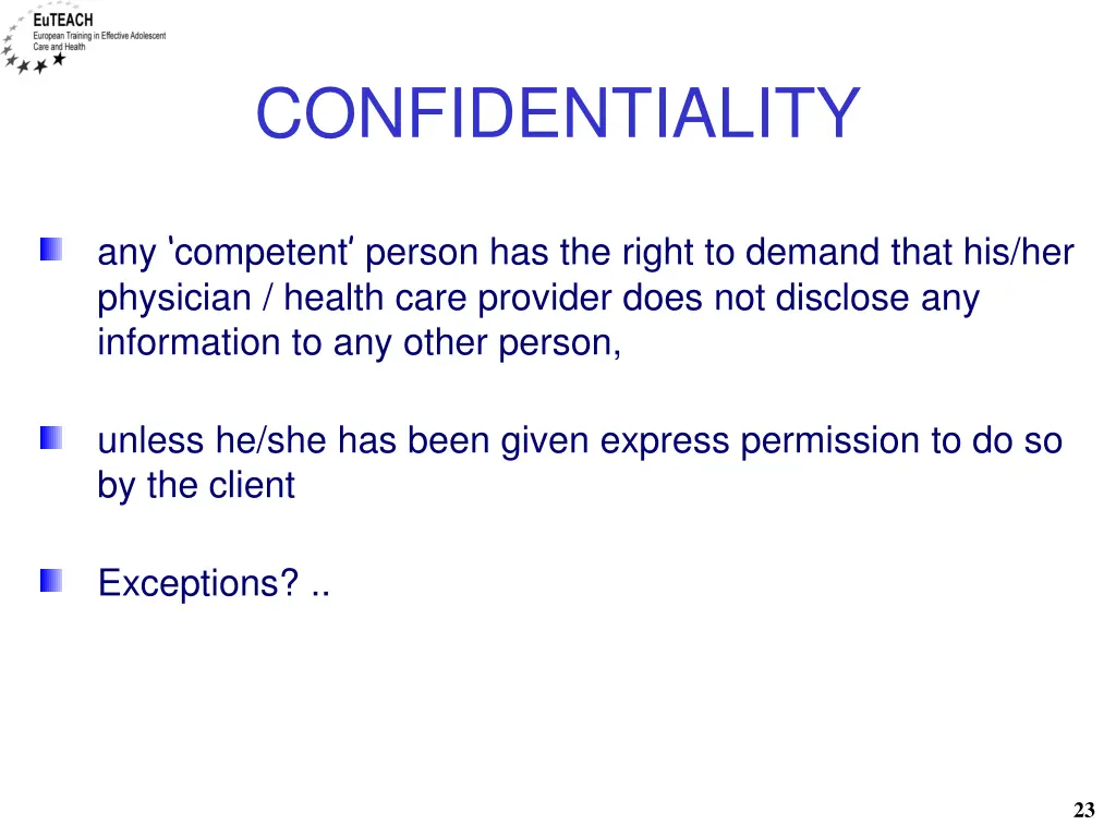 confidentiality
