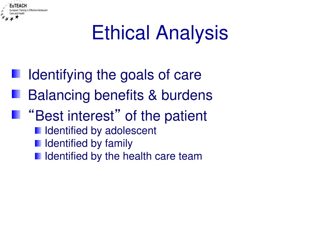 ethical analysis