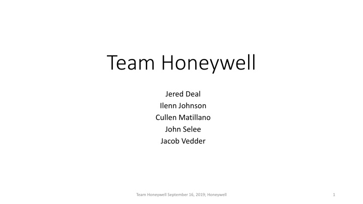 team honeywell