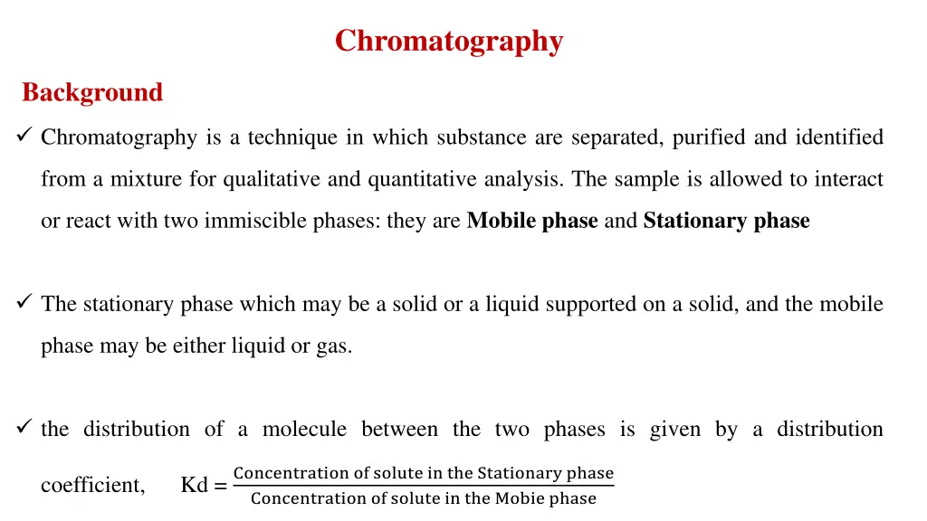 chromatography