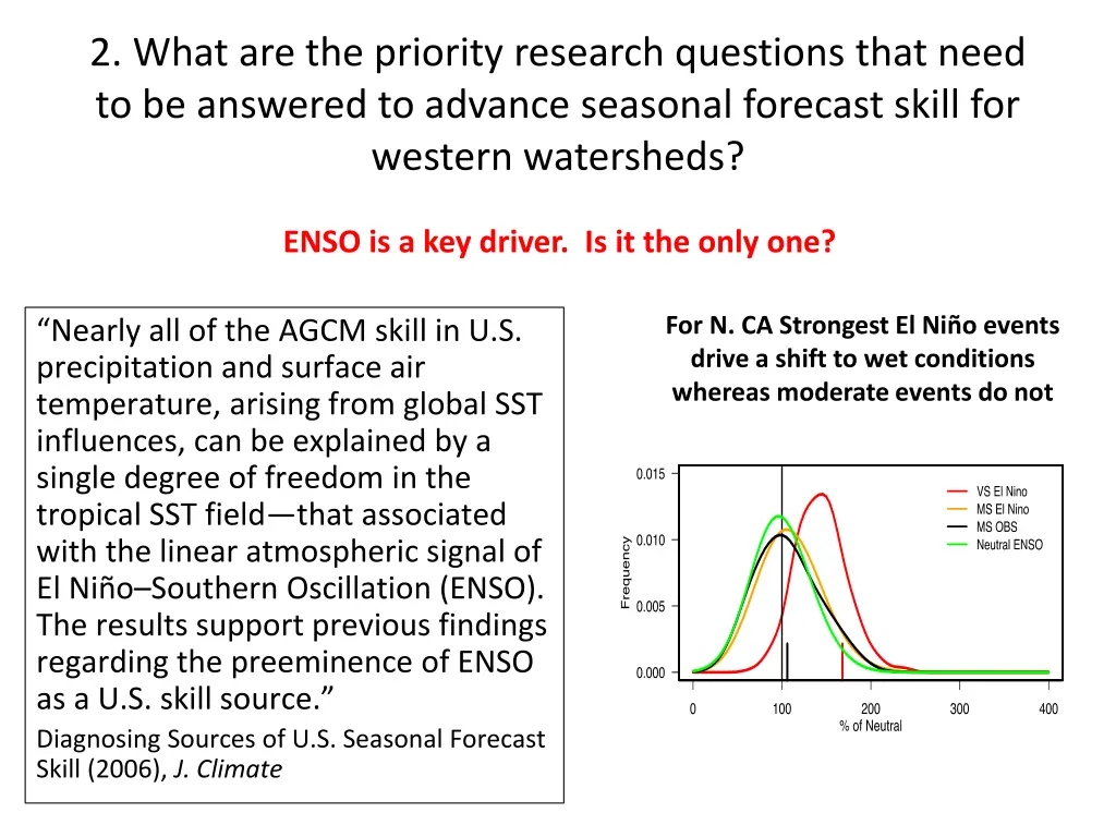 2 what are the priority research questions that