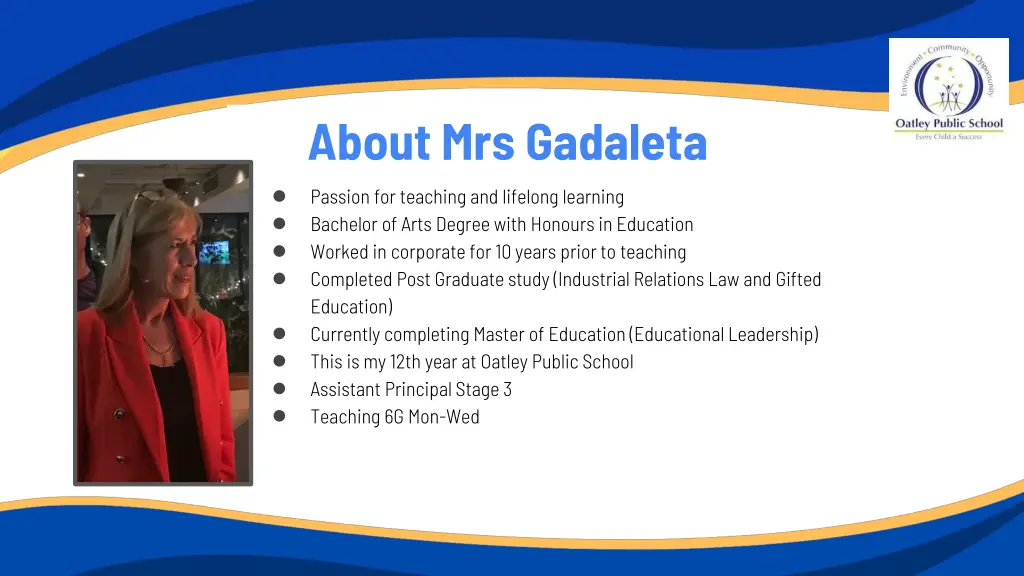about mrs gadaleta