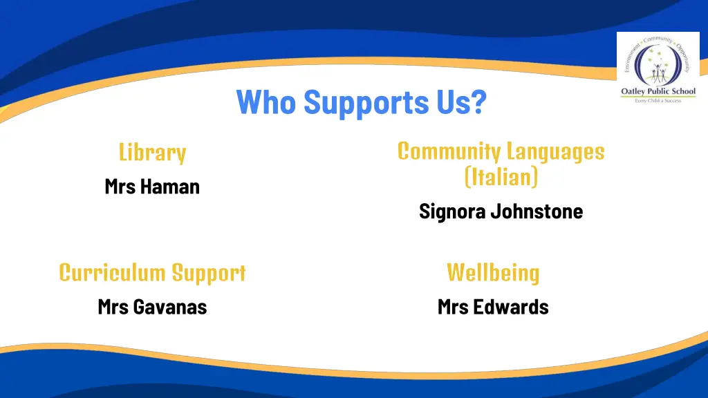 who supports us