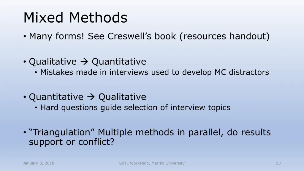 mixed methods