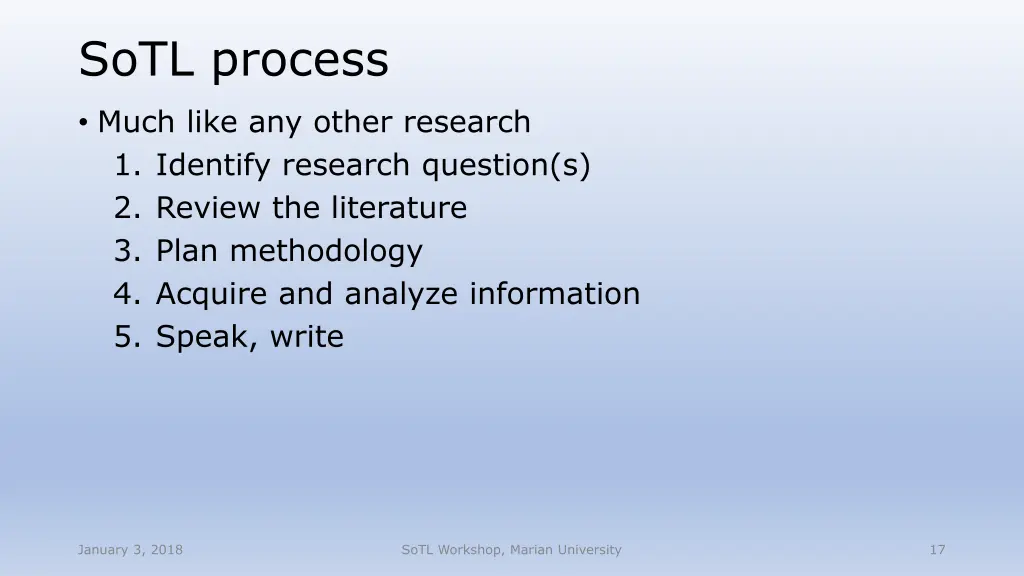 sotl process