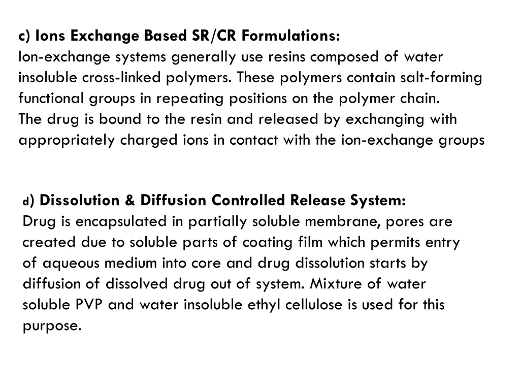 c ions exchange based sr cr formulations