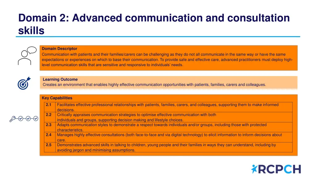 domain 2 advanced communication and consultation