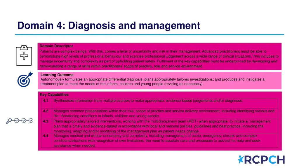 domain 4 diagnosis and management