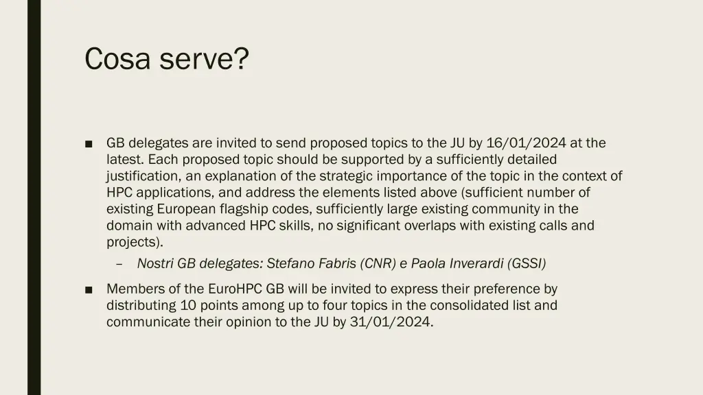 cosa serve
