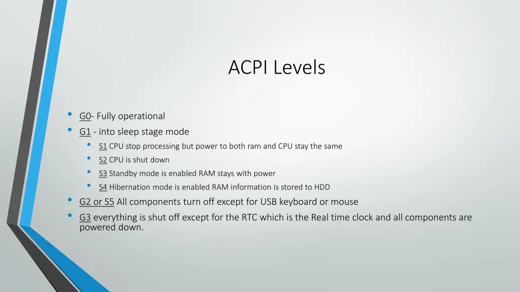acpi levels
