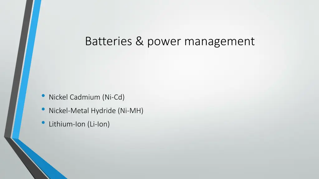 batteries power management