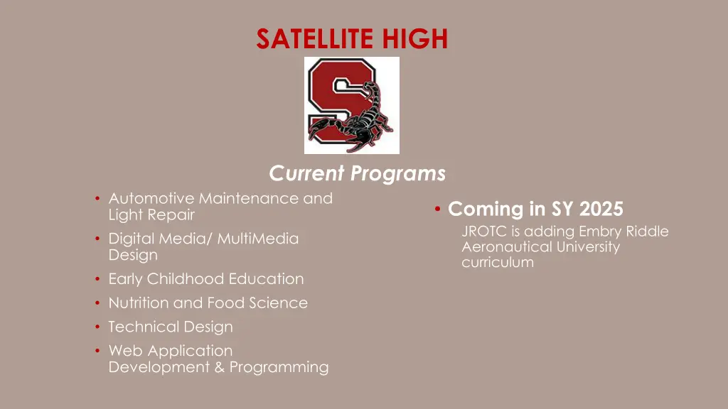 satellite high