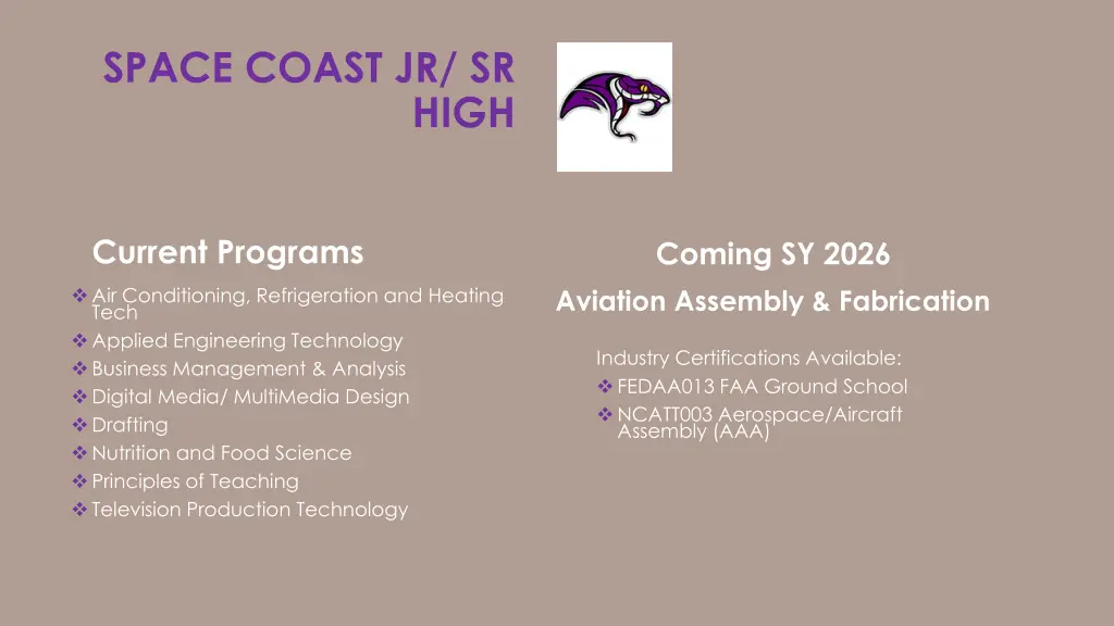 space coast jr sr