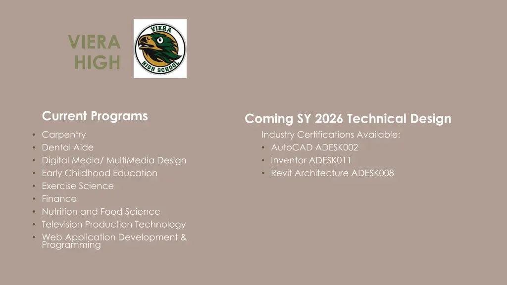 viera high