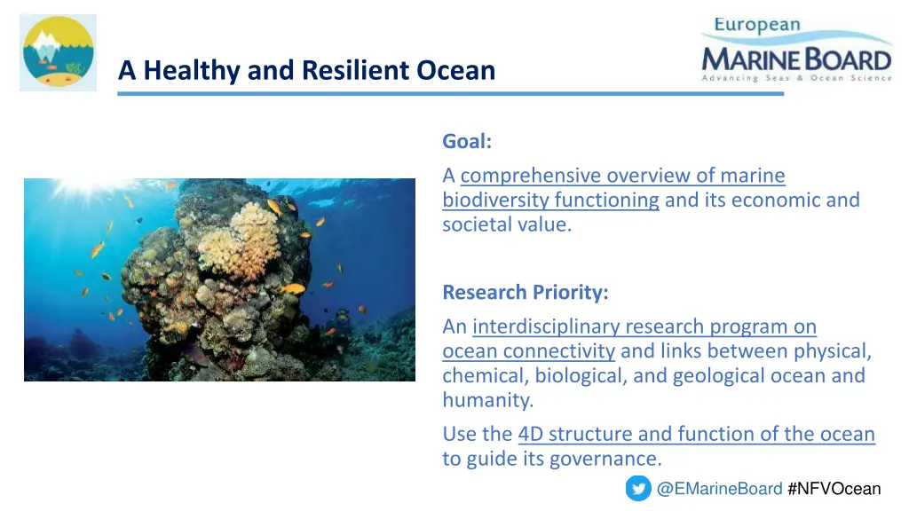 a healthy and resilient ocean