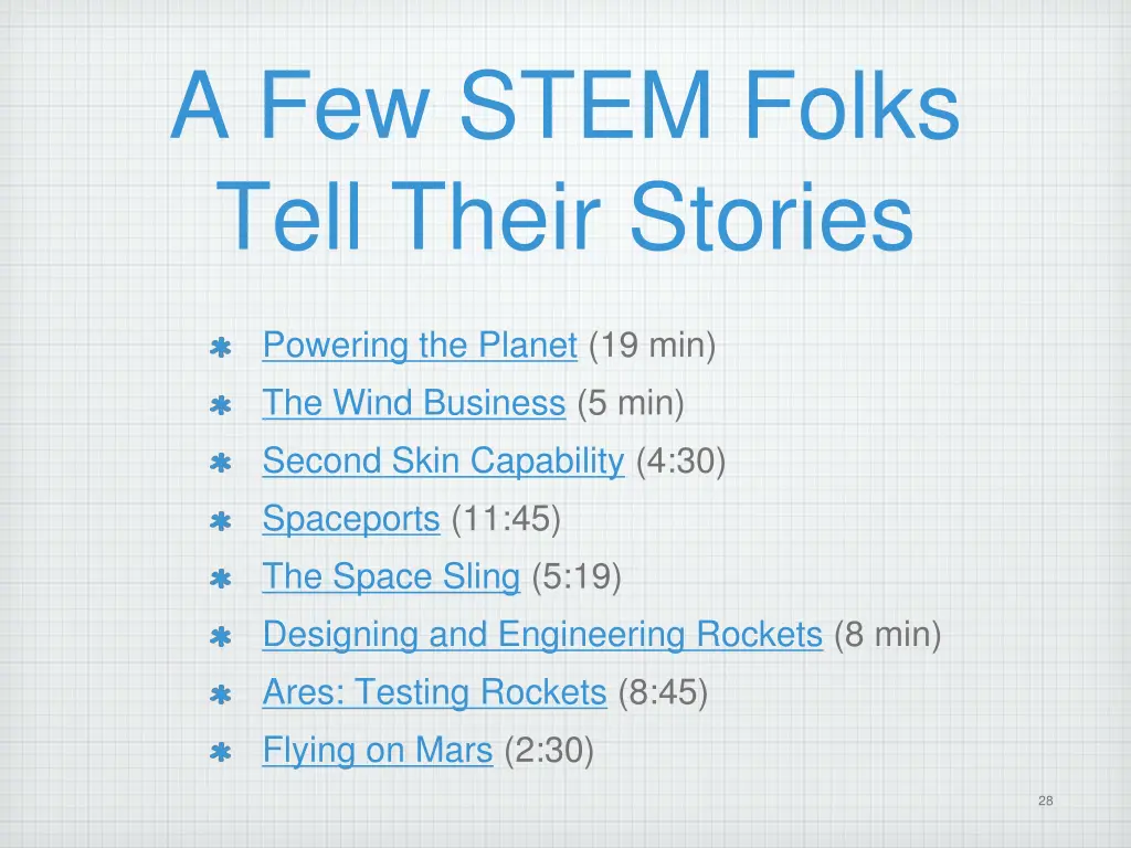 a few stem folks tell their stories