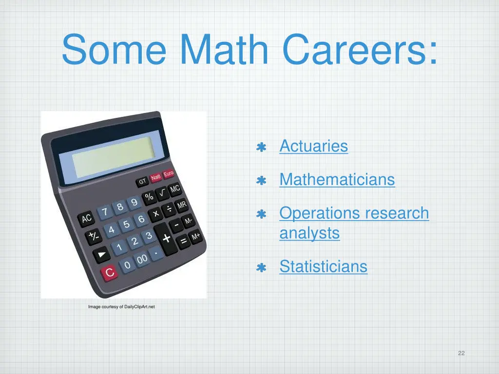 some math careers