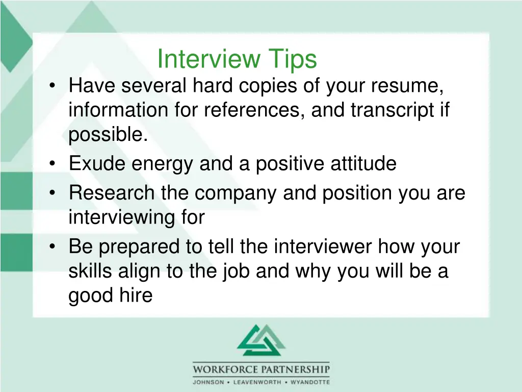 interview tips 1