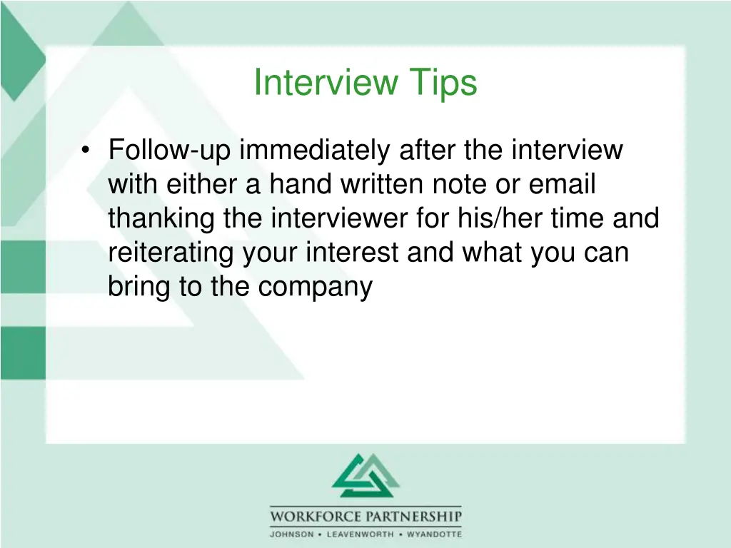 interview tips 3