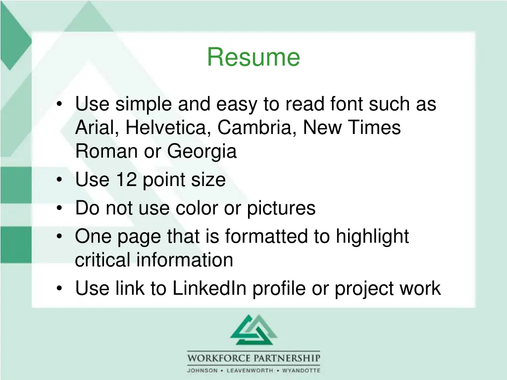 resume