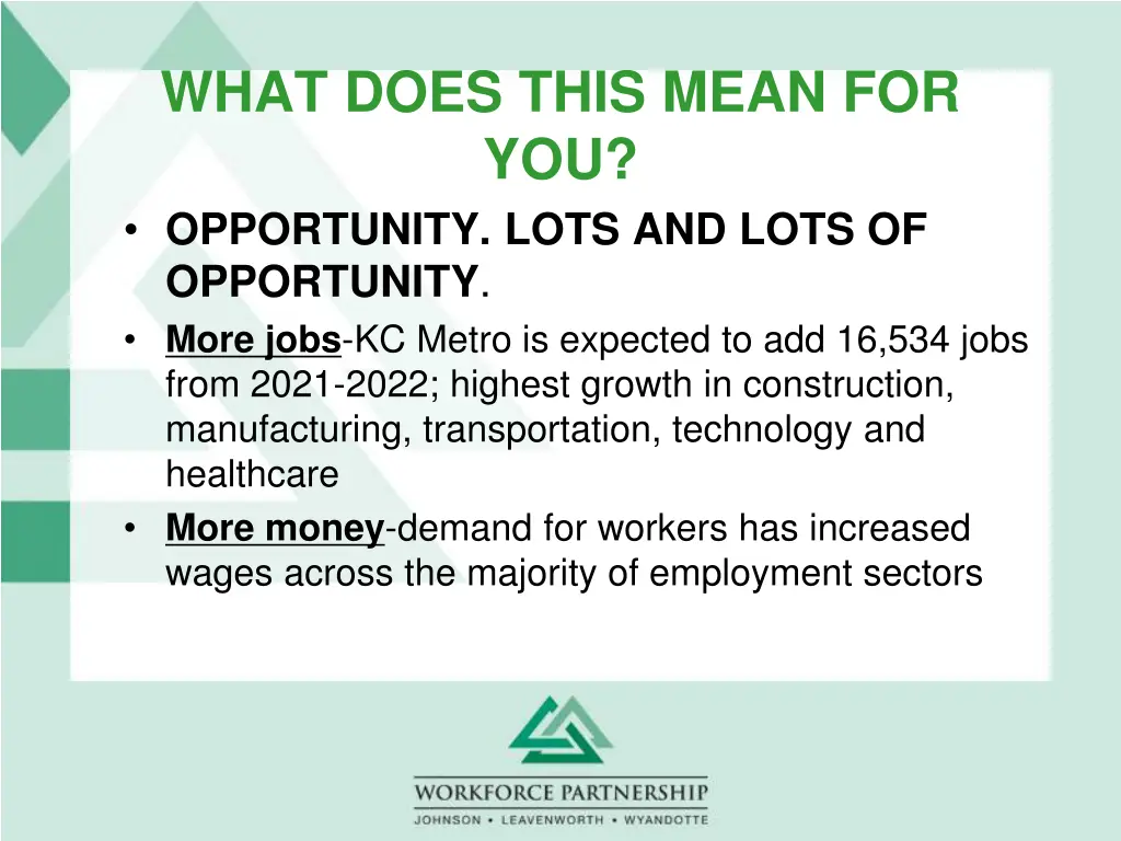 what does this mean for you opportunity lots