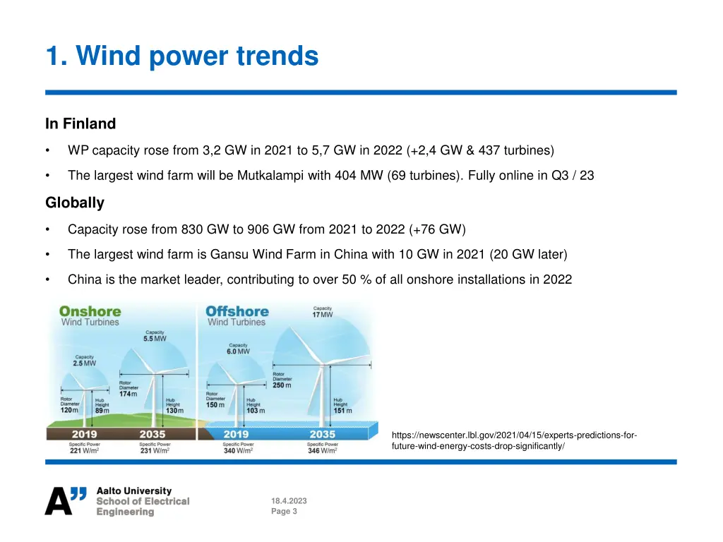 1 wind power trends
