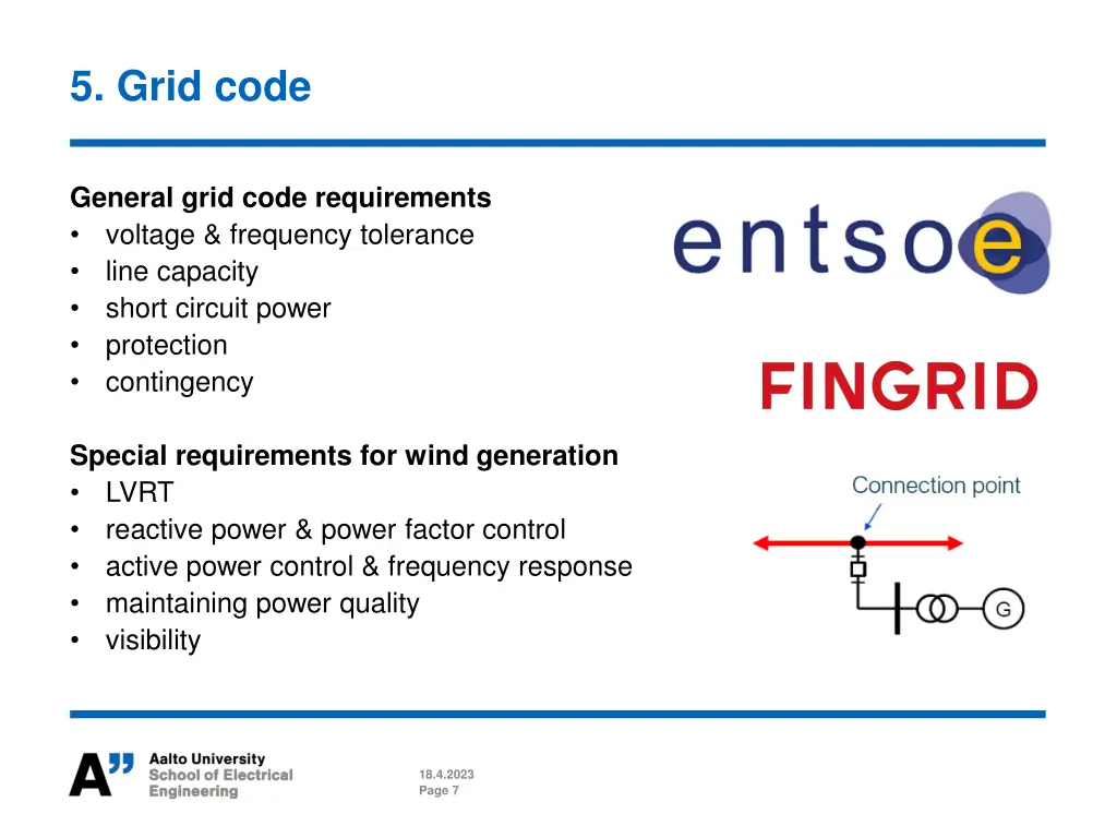 5 grid code