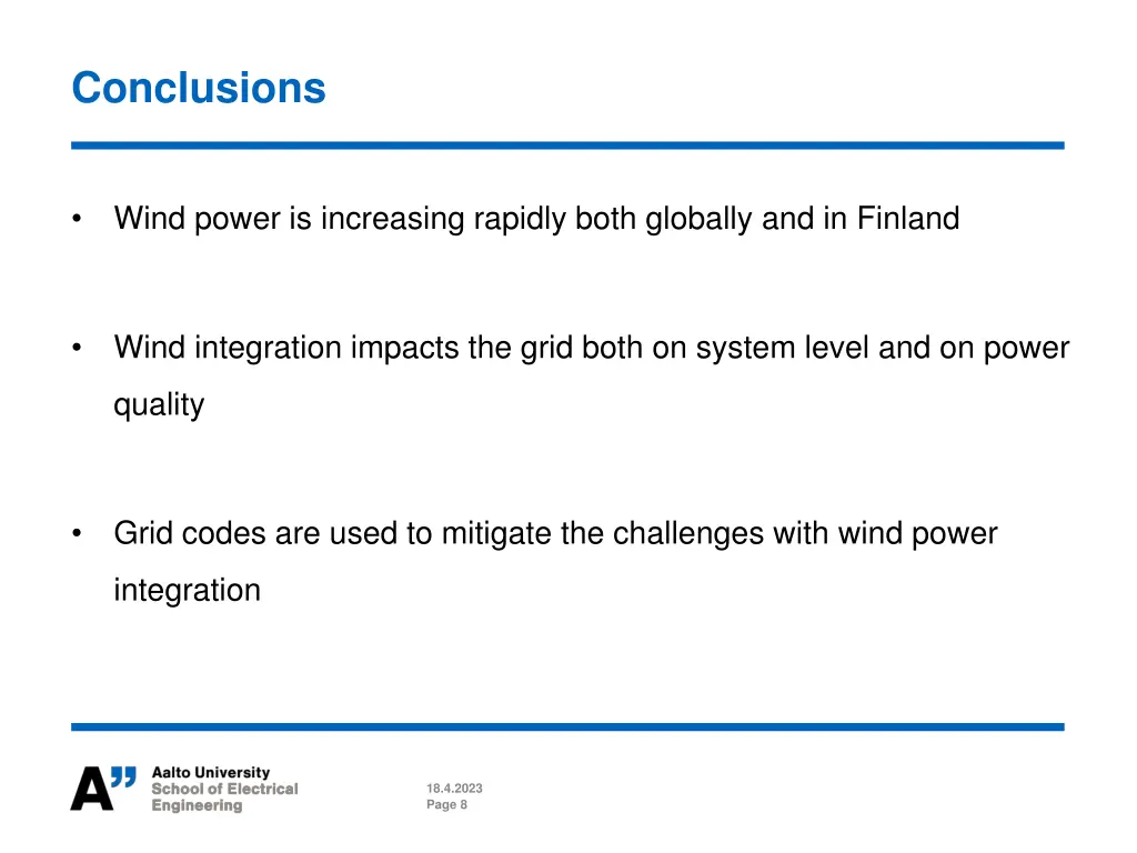 conclusions