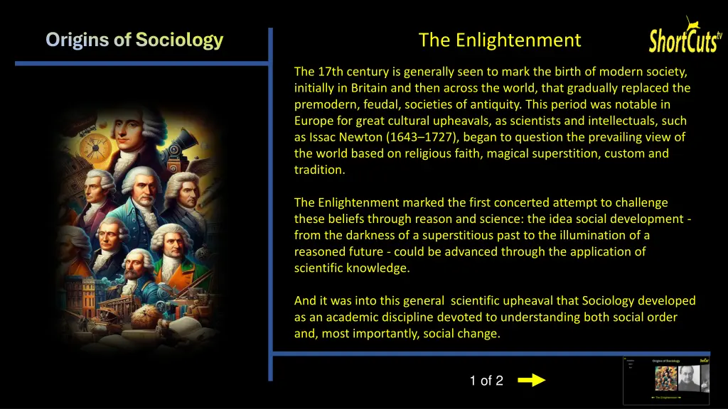 origins of sociology 12