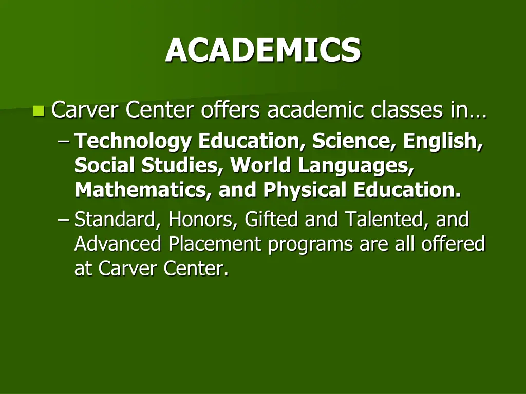 academics