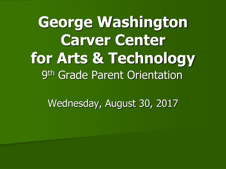 george washington carver center for arts