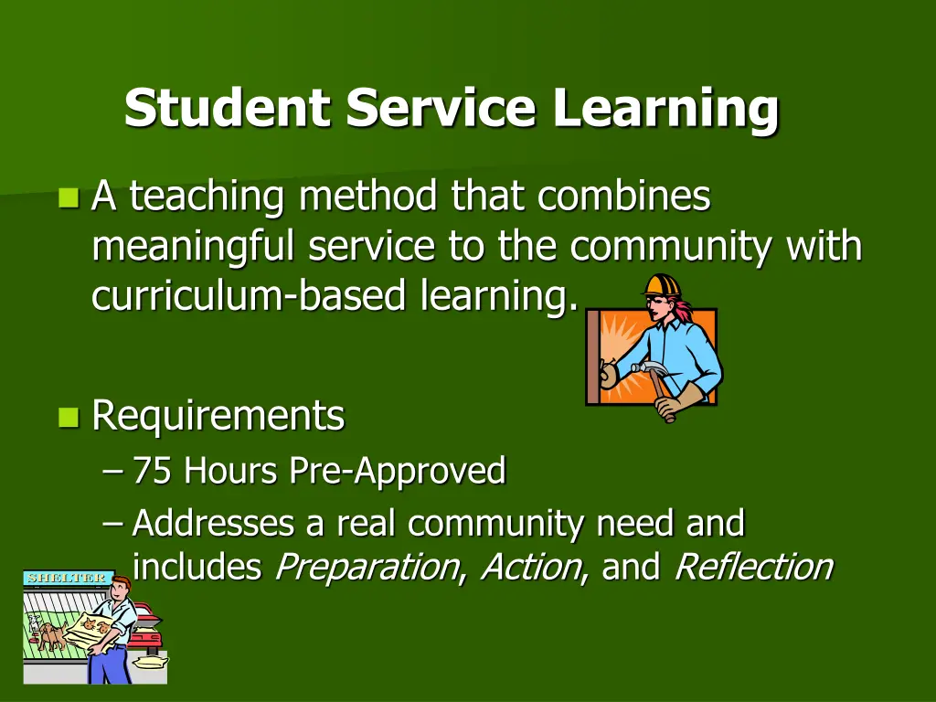 student service learning