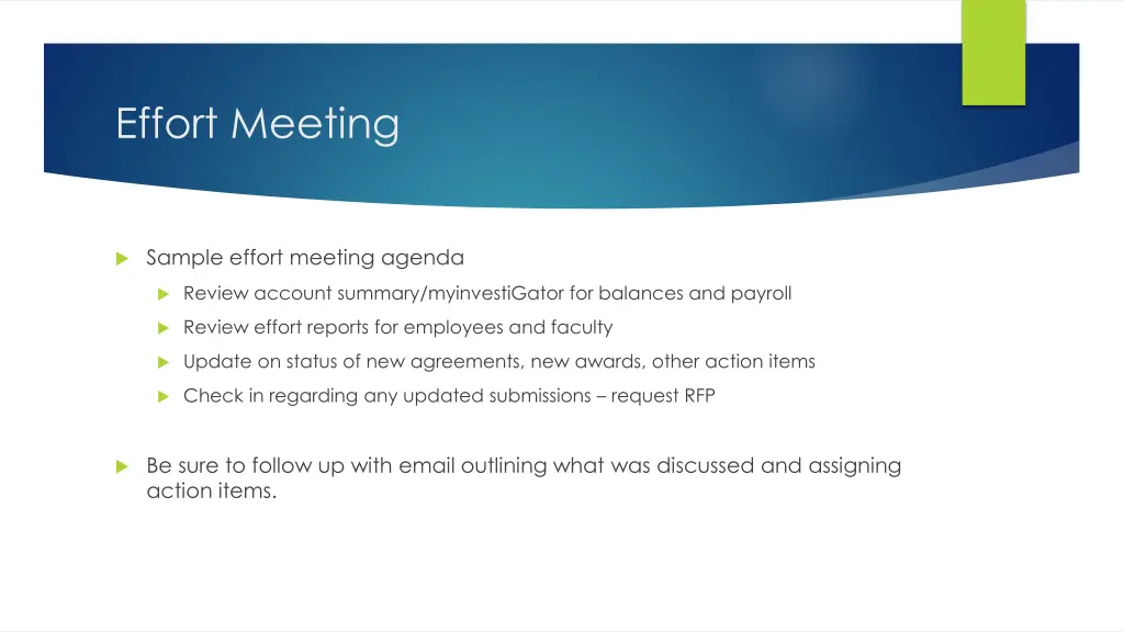 effort meeting 1
