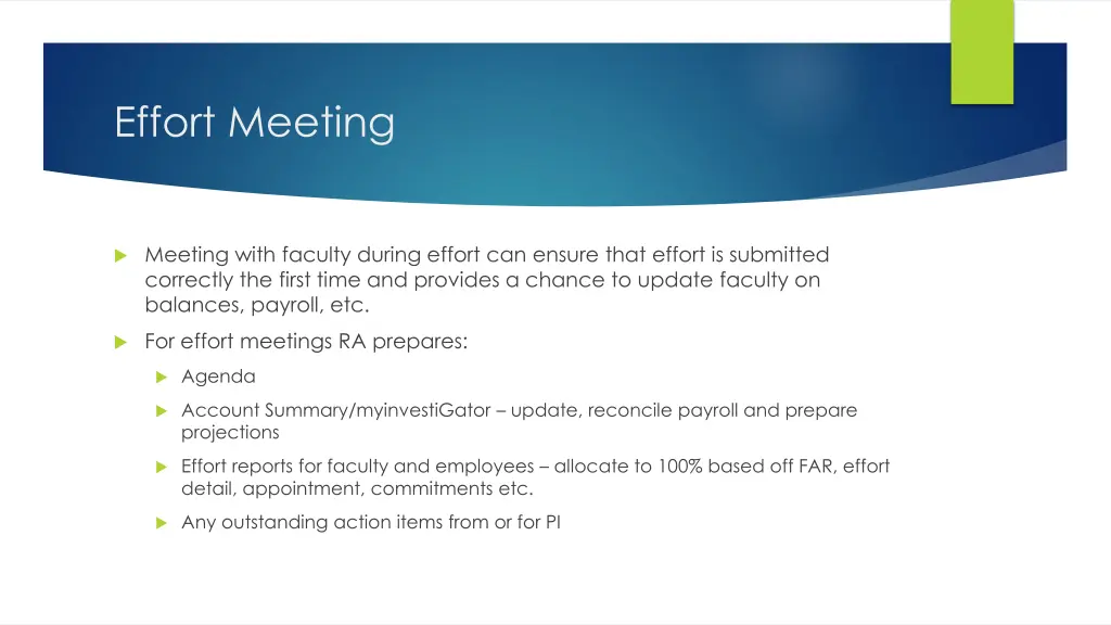 effort meeting