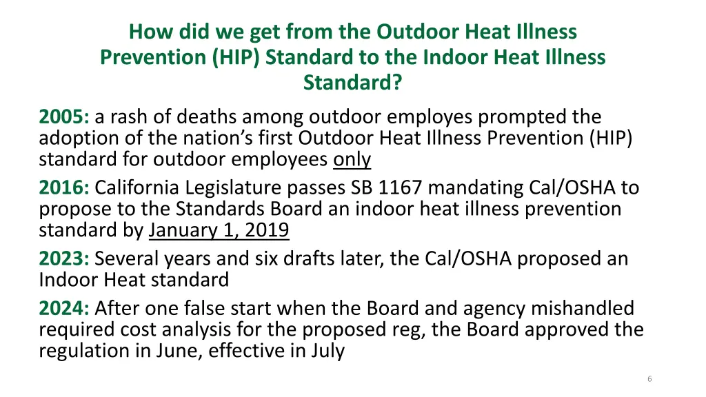 how did we get from the outdoor heat illness