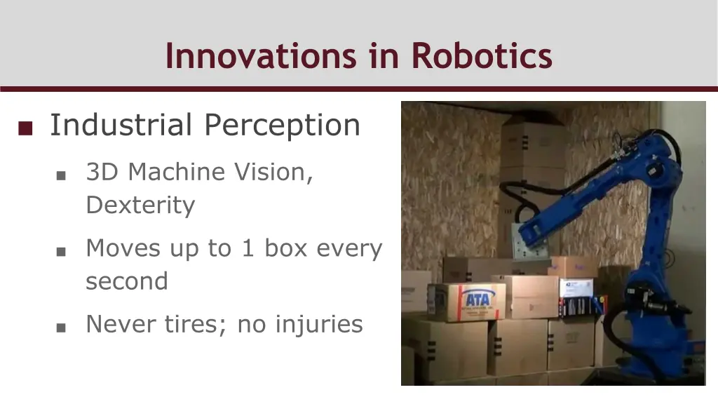 innovations in robotics