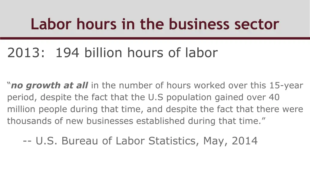 labor hours in the business sector 1