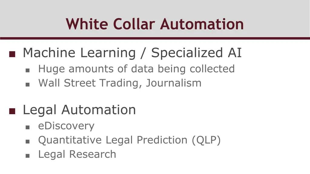 white collar automation