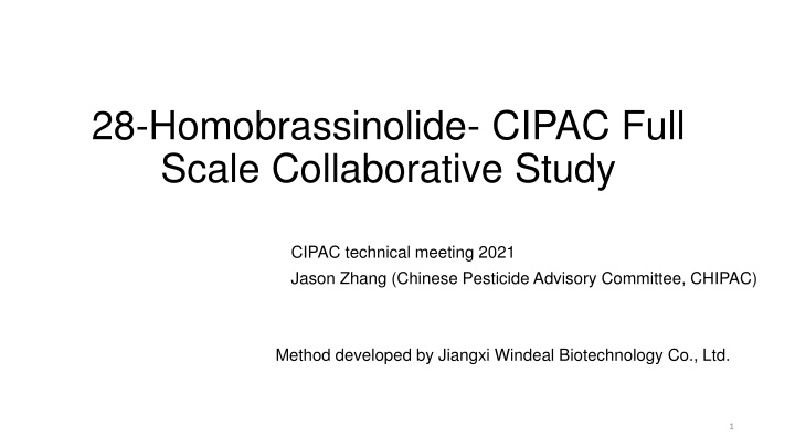28 homobrassinolide cipac full scale