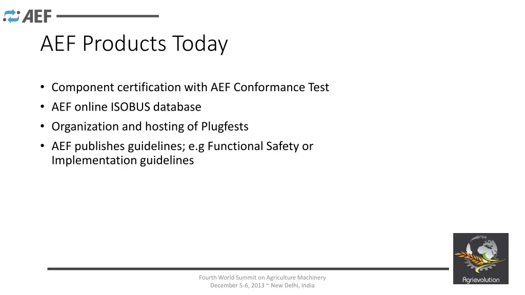 aef products today