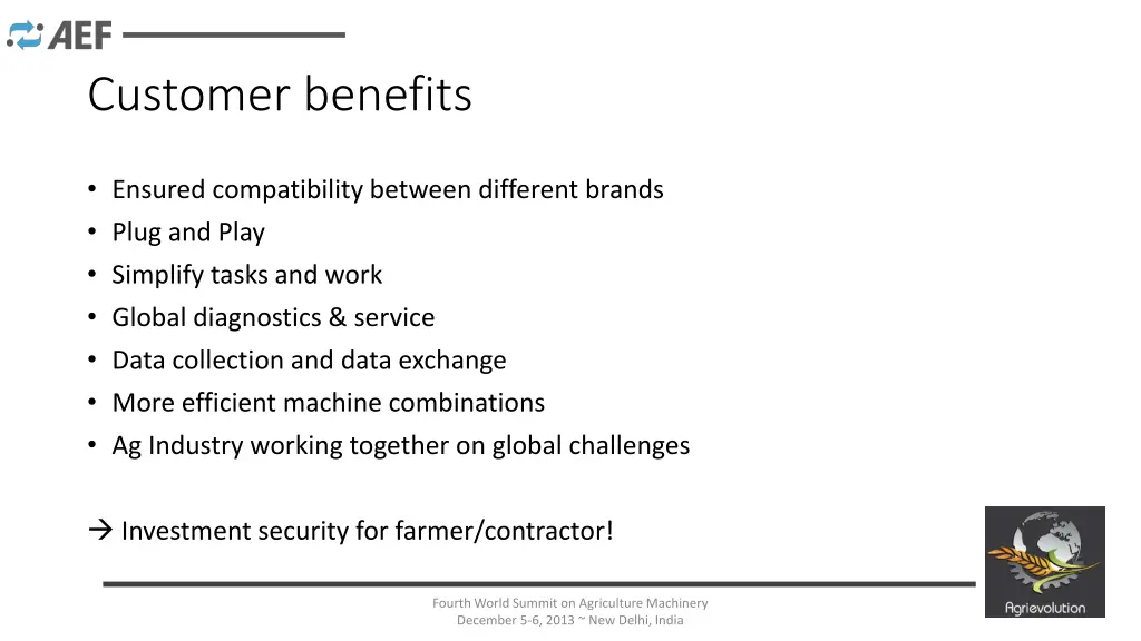 customer benefits
