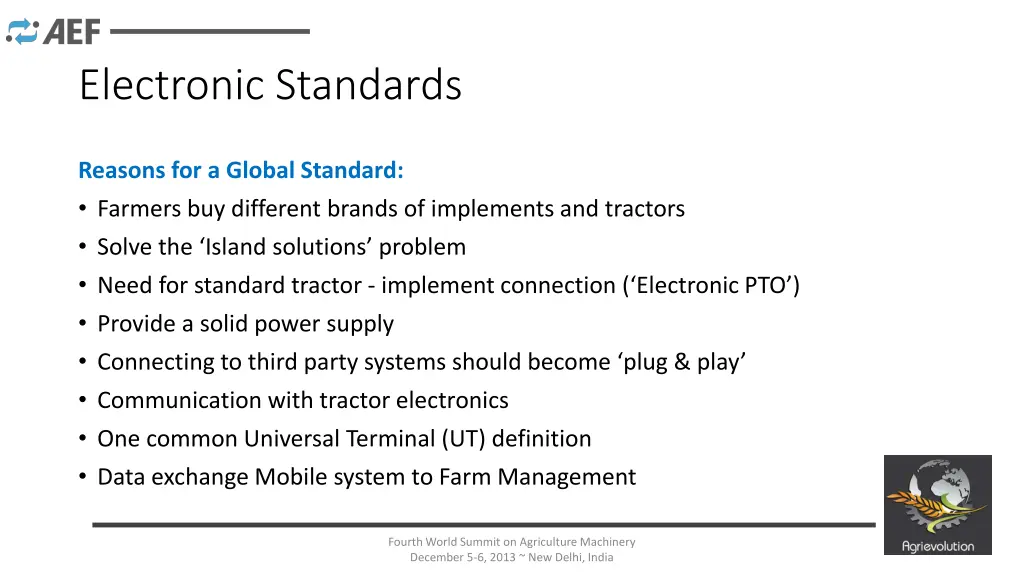 electronic standards