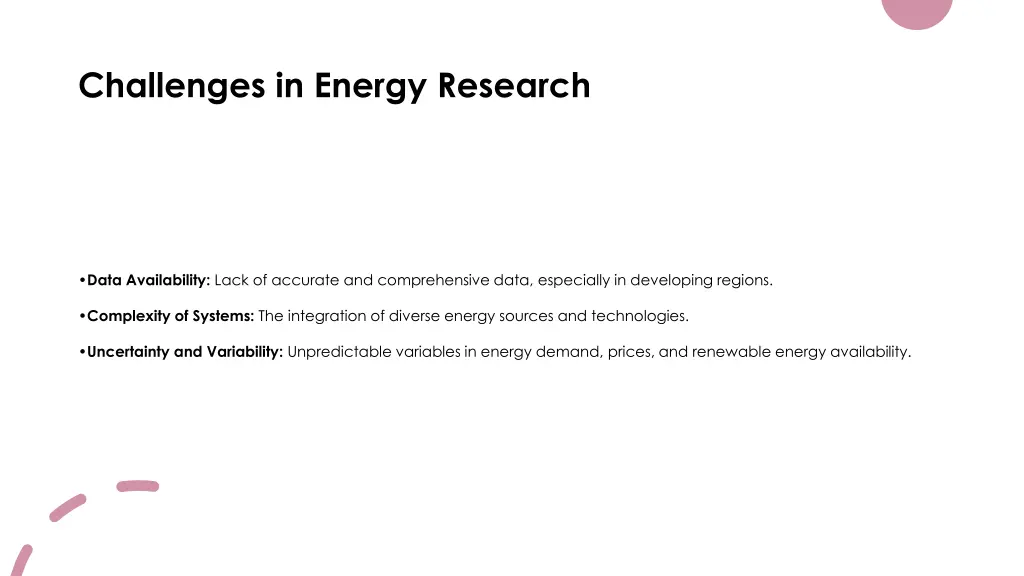 challenges in energy research