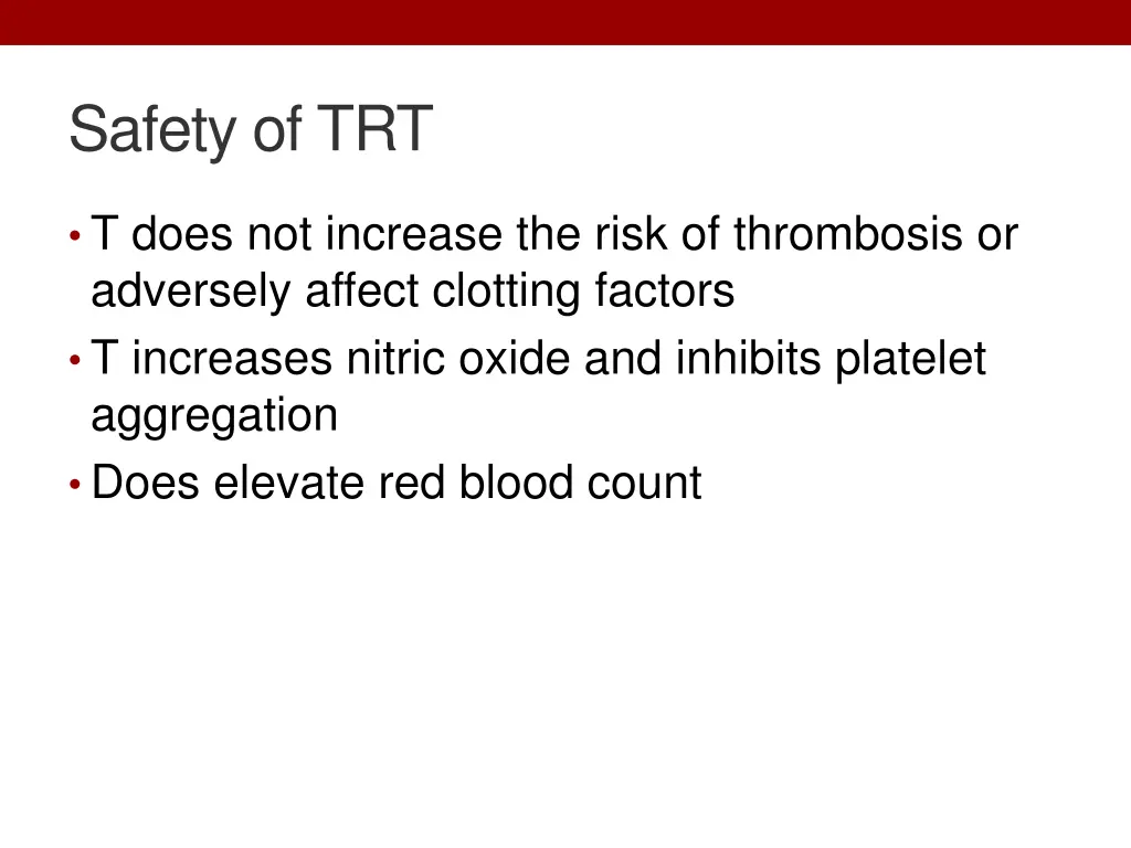 safety of trt