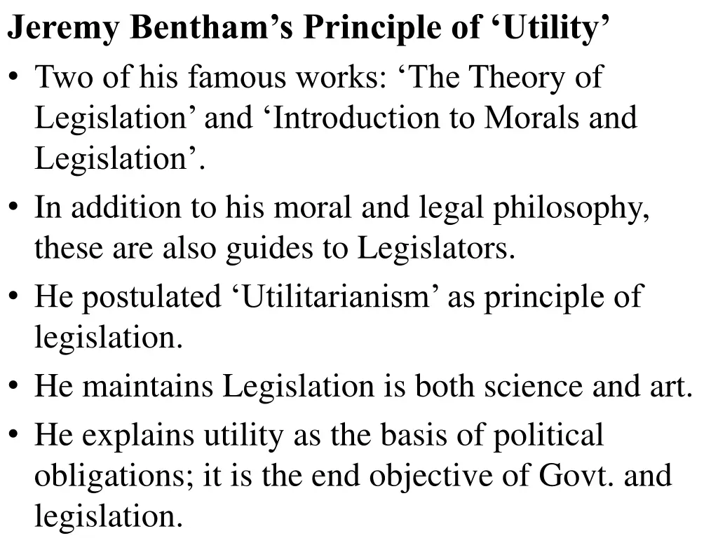 jeremy bentham s principle of utility